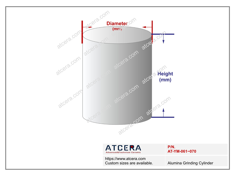 Drawing of Alumina Grinding Cylinder