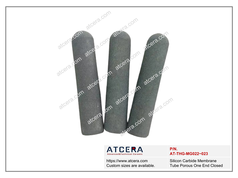 Drawing of Silicon Carbide Membrane Tube Porous One End Closed