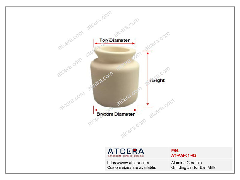 Drawing of Alumina Ceramic Grinding Jar for Ball Mills