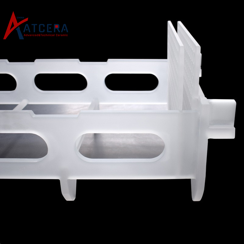 Fused quartz wafer boat bracket