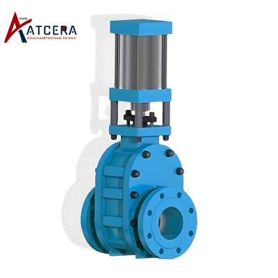 Alumina ceramic lined gate valve